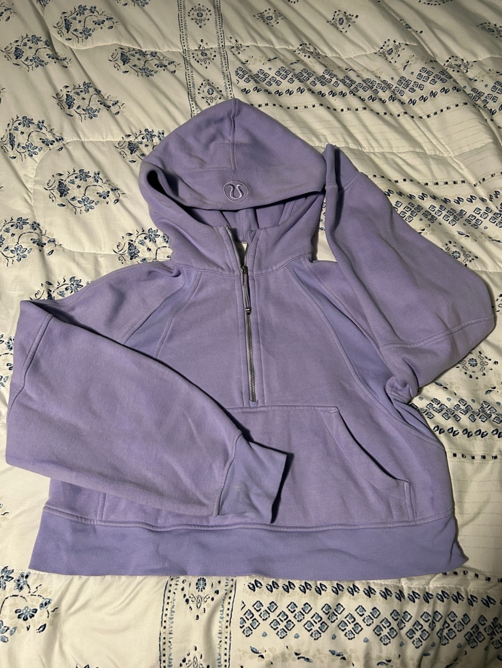 lululemon athletica Lavender Scuba Half-Zip Hoodie| XS